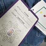 Bill Blass NEW Vintage  Denim Jacket Womens Large Blue Jean 90s Pockets Button Photo 10