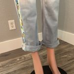 Anthropologie  Dye Ombre Johanna Jeans Sky Blue White Crop floral print sz30 #167 Photo 3