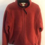 L.L.Bean  Vintage Teddy Fleece Jacket~Full Zip Front~Women’s Medium~Pockets~EUC Photo 0