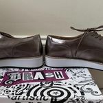 Brash NIB   Lace-Up Platform Oxfords Pewter Size 9.5 Photo 2