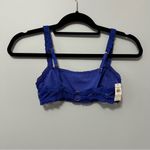 Aerie  Coral Lace Bandeau Bralette Poet Blue Size S New Photo 2
