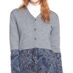 Marc by Marc Jacobs Heather Gray and Deep Blue Cardigan Photo 0