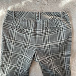 The Limited Y2K  Gray Black Plaid Trousers Size 4 Metallic Dazzle Photo 7