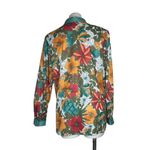 Vera VINTAGE Women’s Floral Shirt Fabric Buttons Bold Print Size 12 Made in USA Photo 1