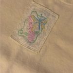 Fuzzy mango vintage l yellow beach tunic Short Sleeve Dress with Pockets large Photo 1