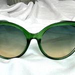Women Fashion Sunglasses Cat Eye Candy Color Oversized Green Apple Photo 2