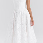 House Of CB  White Broderie Anglais Corset Set Photo 0