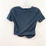 ZARA  Twist Front Black Crop Top Photo 3