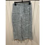 Tempo Paris  Robins Egg Blue Linen Pull On Pants Boho Lagenlook Beach Resort Photo 3