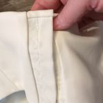 Meshki  White Faux Leather Corset Crop Top Size Medium Photo 5