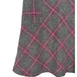 Talbots  Women's Wool Blend Plaid A-Line Skirt Size 8 Gray Pink Classic Old Money Photo 5