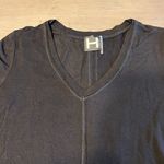 H by Bordeaux ‎ Women's Black Short Sleeve V-Neck Top T-Shirt Photo 3
