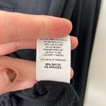 NWOT Antistar women’s solid black ribbed stretch ruched tie cropped blouse top M Size M Photo 4