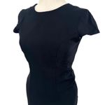 Amanda Uprichard  Black Flutter Sheath Midi Fitted Dress‎ XS Photo 7