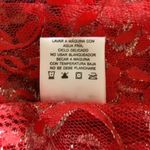 Bongo  Y2K Flair Coral Lace Subtle Silver Metallic Collar Button-Up Shirt Medium Photo 8