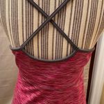 Dakini crisscross sleeveless Athletic pink rose Tank Dress Photo 6