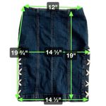 Free People  Denim Shoelace Lace Up Pencil Skirt, Size 2 Photo 3