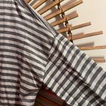 Eileen Fisher EUC Elileen Fisher Gray Knit Striped Tunic Top Dolman Sleeve Relaxed Casual Sz M Photo 6