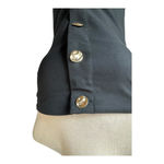 Rails  Top‎ Women Medium Black Strapless Gold Button Front Lulu Party Cocktail Photo 4