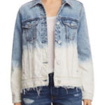 BLANK NYC  Dip Dye Distressed Denim Jacket NWT in Size Small Photo 0