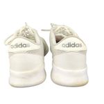 Adidas QT Racer Cloudfoam EE8088 Off-white with Silver Stripes Women's Size 8 Photo 4