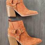 Yoki Muriel Women suede Western ankle boots cowgirl booties NWT Size 6 Photo 1