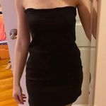 ZARA NWT  Blue Denim Strapless Mini Dress Photo 7