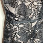 Jill Stuart Jill  black floral lace overlay cocktail dress size 10 Photo 6
