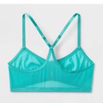 Auden Mesh Jade Unlined Racerback Bralette, XS Green Photo 2