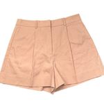 Rebecca Taylor Women's Cotton Suiting Tailored Short Pale Orchid Pink Size 16 Photo 2