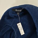 Madewell  The Petite Melody Scoopback Smocked Midi Dress Blue Moon Small NWT Photo 11