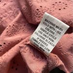 Joie NWT  Blouse Eyelet Lace Crochet Trim Cotton Top Desert Rose Pink Size XS NEW Photo 7