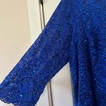 Romans women’s plus size fancy wedding holiday blue 3/4 sleeve dress 24W Photo 5