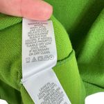 Liz Claiborne Lime Green Cotton Nylon 1/4 Button Collared 3/4 Sleeve Sweater L Photo 6