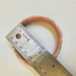 Retro Floral Carved Resin Bangle bracelet Pink and Green Photo 7