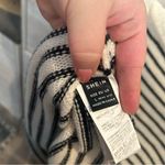 SheIn Black and Cream Long Sleeve Sweater with Pearl Buttons Size Large Photo 3