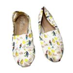 Toms  Classic Canvas Tropical Birds & Fruit Slip-On Flats Shoes Multicolor 7.5W Photo 0