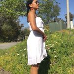 Macy's White Strapless Dress Photo 1