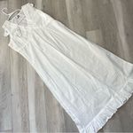 Powell Craft Nightgown NWT cotton dot lace midi womens White one size cottage Photo 0