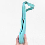 1950s Vintage Robin’s Egg Blue Leather Clutch Purse Mid Photo 5