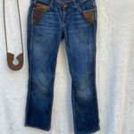 Sacred Threads Sacred Jeans With Leather Trim‎ Photo 1