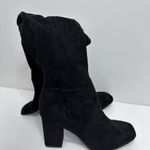 None Over the Knee Boots Womens Square Toe Block Heel Size 6.5 Photo 2