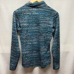 Nike  Pro Blue Multi Color Pattern 1/4 Zip - Size L‎ Photo 5