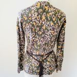 Lucky Brand  watercolor floral belted cardigan size medium Photo 5
