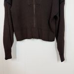 Varley  Brown Carmen Rib Knit Zip Through Jacket Photo 6