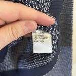 Ming Wang  Heritage Fit Cardigan Size PL Navy Blue & White Sweater Coastal NWT Photo 7