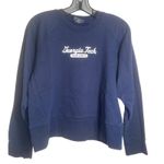 Georgia Tech Navy Blue Crewneck Sweatshirt Womens Large Jones Mitchell VTG 90s Photo 0
