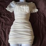 Windsor Runched Puff sleeve mesh body-con dress Photo 2