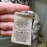 Anthropologie Moth Tan/Grey Print Knit Cropped 3/4 Sleeve Sweater Top size S Photo 7