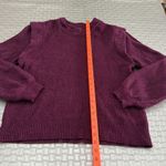 Who What Wear  Plum Purple Ribbed Knit Sweater Size L Photo 2